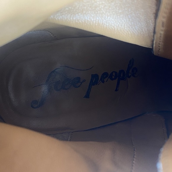 Free People High Point Platform Boots Black Leather Lace-Up EU 40 US 10 Chunky - Picture 4 of 16